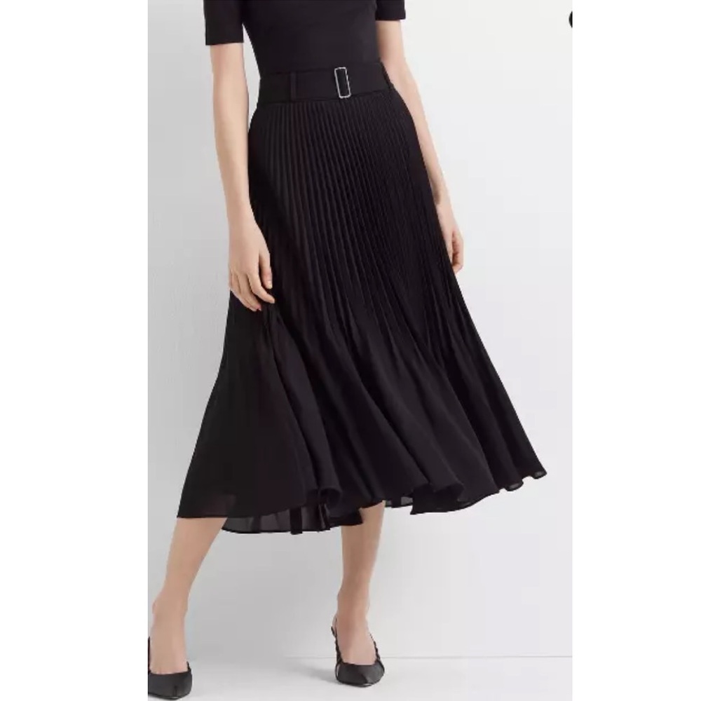 Club Monaco Split Pleated Skirt